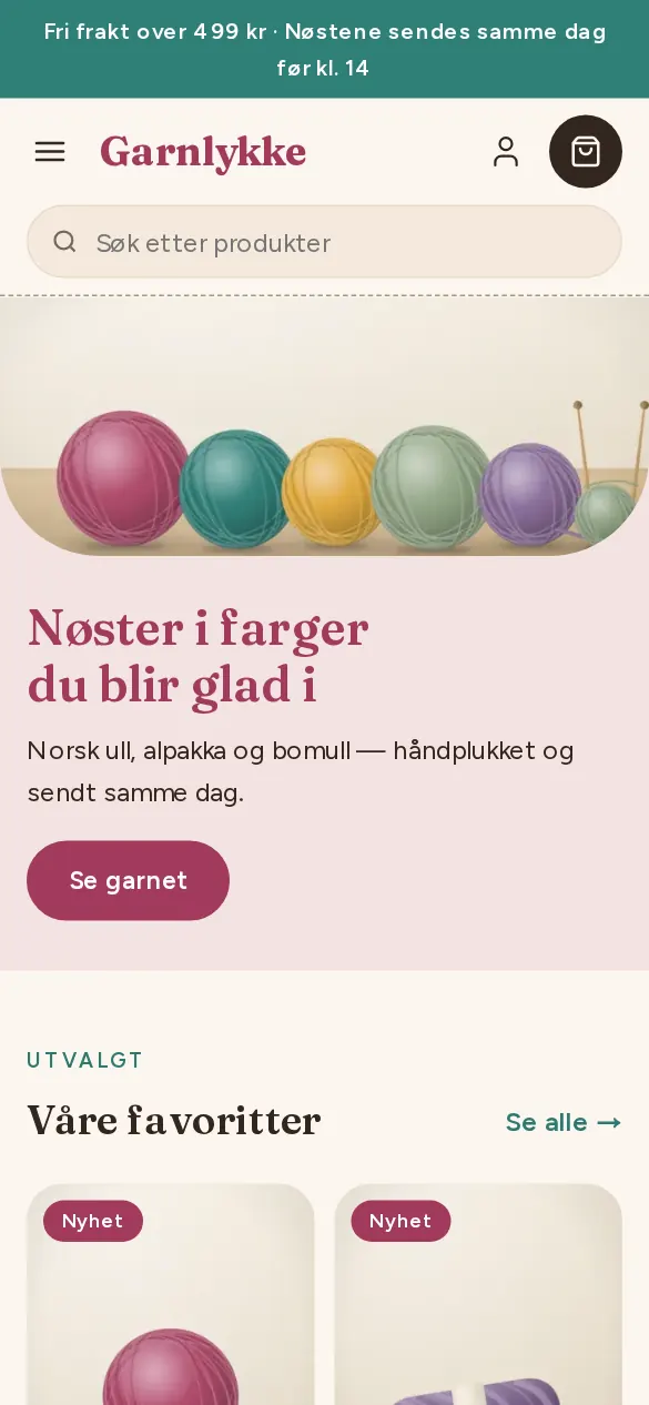 Malen Garn på mobil