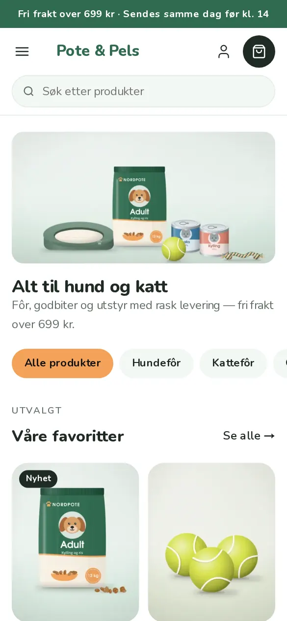 Malen Pote på mobil